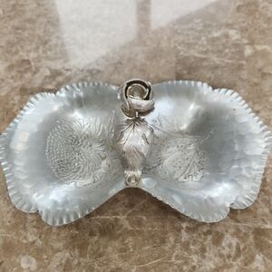 Vintage Hammed Aluminum Candy Dish